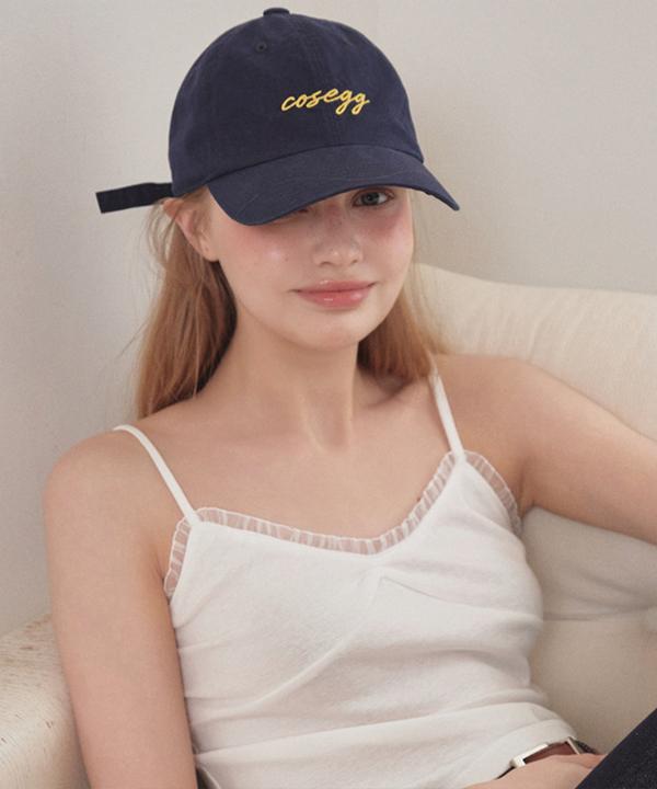 Koseuegeu Cosegg Cursive Ball Cap_Eesac61 _Navy
