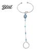 Vacation Style Accessory Fashion Finger Chain & Ring Set Interconnected