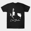Tricou Unisex Chet Baker cu Mânecă Scurtă din Bumbac Negru Toate Mărimile