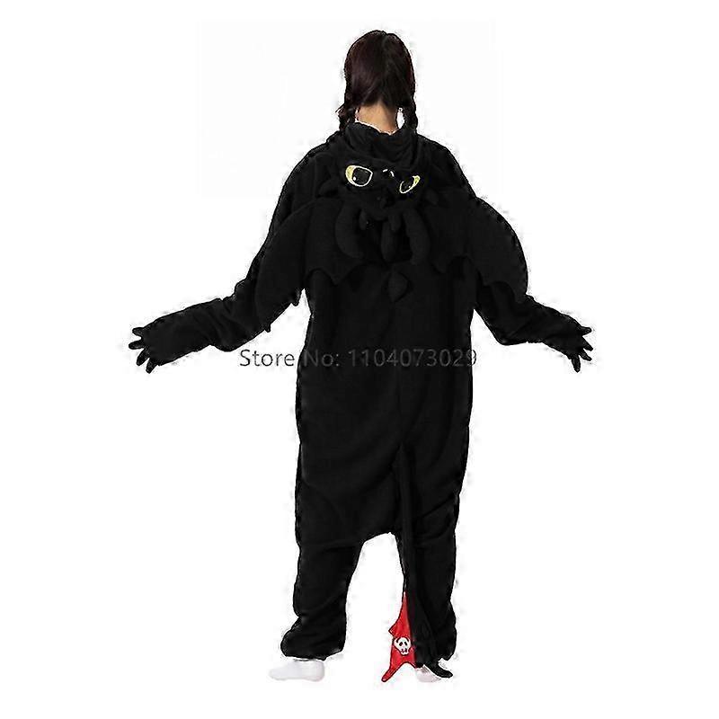 Animal Kigurumi Pyjamas Halloween Onesie Adult Cartoon Toothless Pajama Cosplay Party Women Homewear