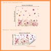 Removable Painted Floral Leaf Decals - Living Room Background Wall & Bedroom Glass Window Home Decor Stickers