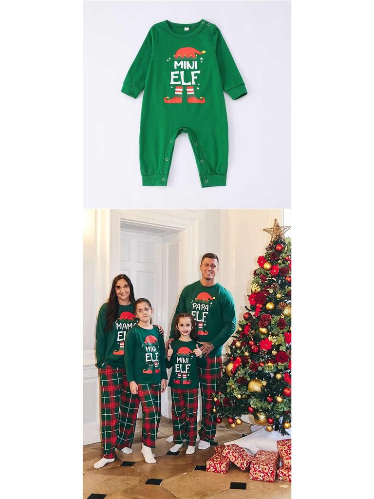 European/American Parent-Child Long Sleeve Pajama Set