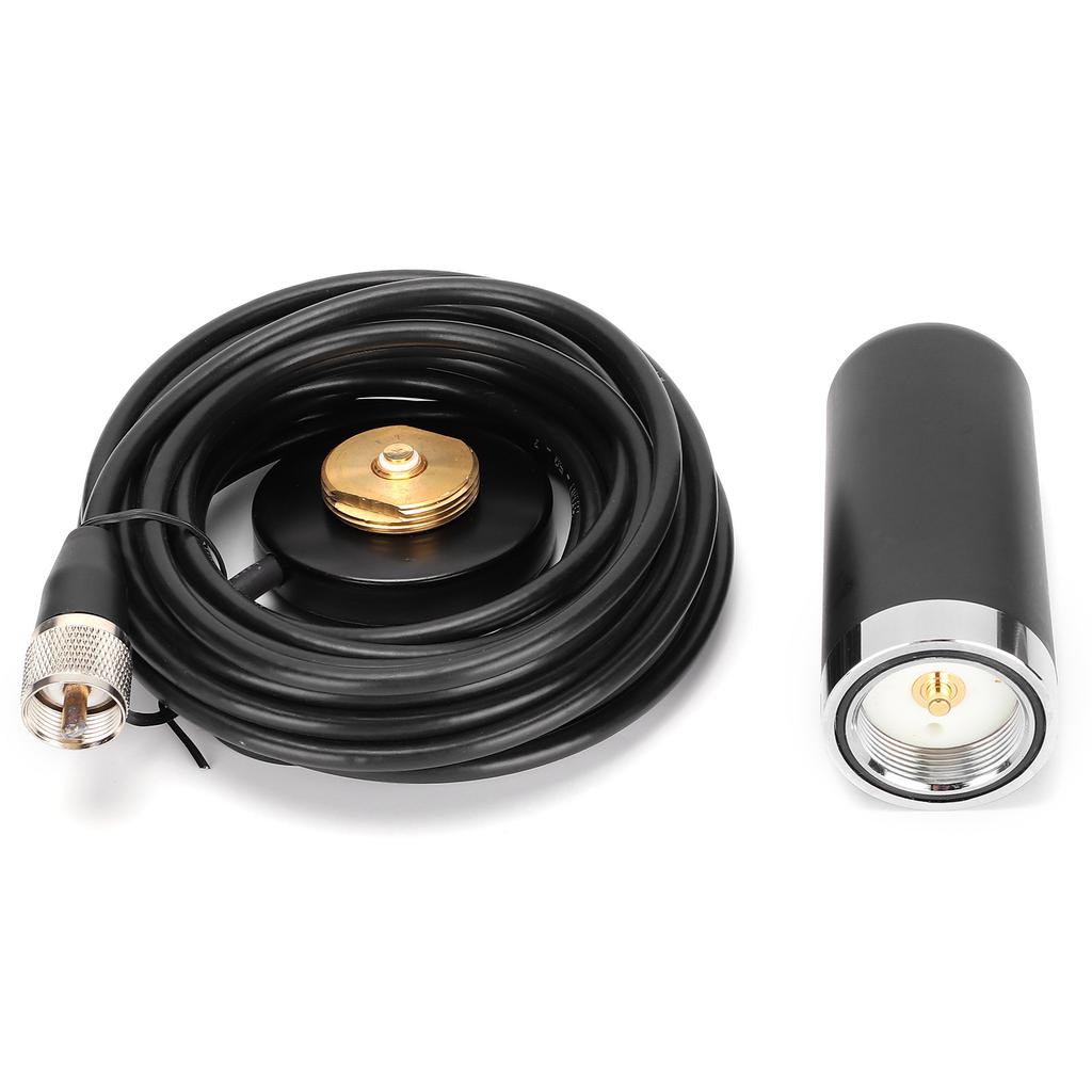 Antenă auto mini 144430UV DualBand cu bază NMO, cablu de alimentare RG58 de 5 m, antenă radio auto