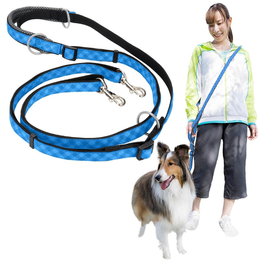 Wagoo Dog Shoulder Adjustable Soft Small and Medium Leash, Casual, Length, Handheld, Leash, Shoulder, Hands-Free, Crossbody, Diagonal,