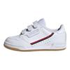 adidas Originals Continental 80 Leather Comfortable Versatile Durable Non-Slip Low-Top Training Shoes Kids Sneakers White EF3062