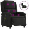 Vidaxl Foldable Massage Armchair, Electric, Black, Fabric