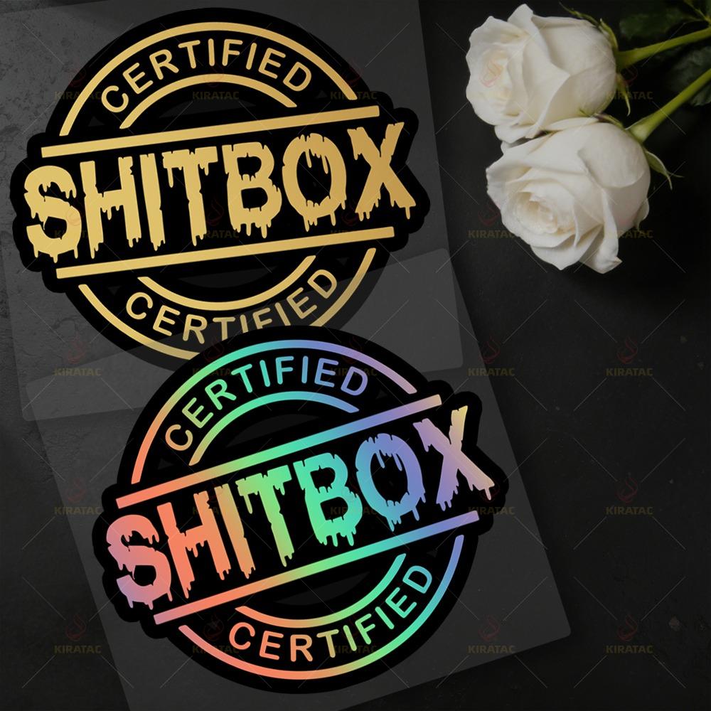 1pc Shitbox Interesting Trendy Car Sticker Waterproof for Windows Trunk Motocycle Helmet Fairing Scooter Universal Vinyl Decals