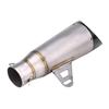 Stainless Steel Universal Motorcycle Exhaust Muffler Tail Pipe Tailpipe Tip Titanium Color