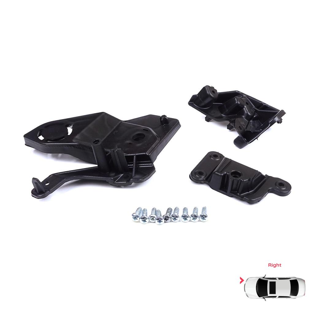 EHL581-2 Headlight Holder Mount Repair Bracket Tab Set Right Side for Peugeot 208 E-208 MK2 P21 2008 E-2008 MK2 P24 2019-On