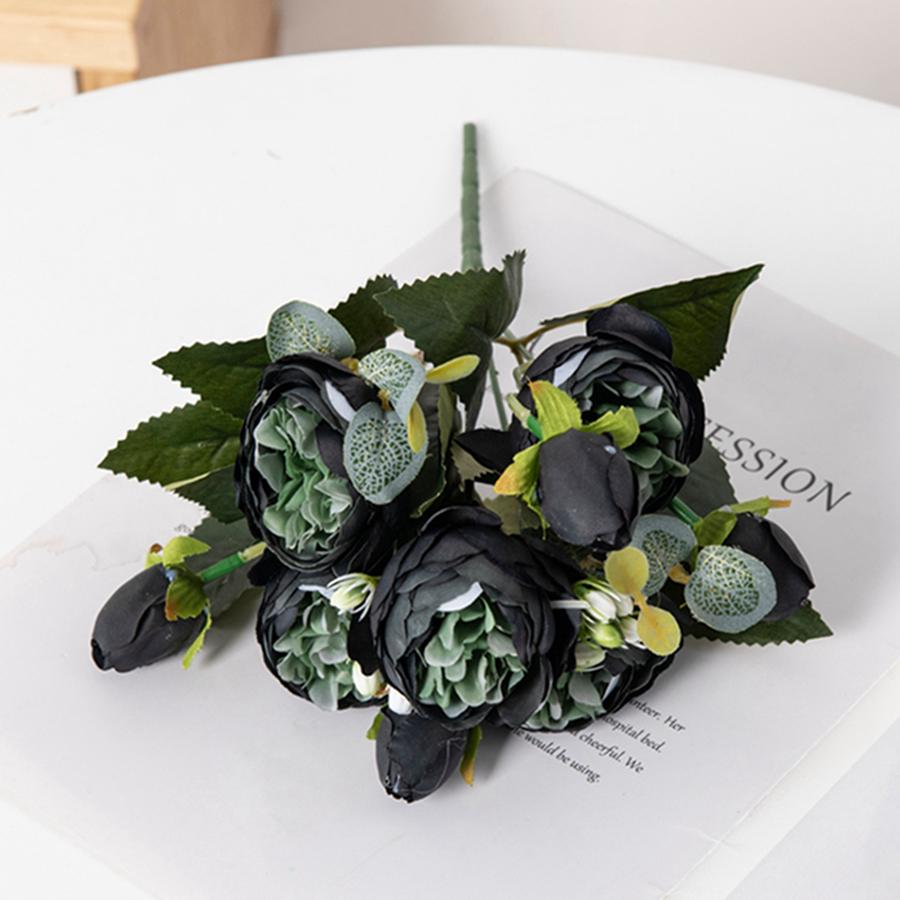 30CM Artificial Flowers Silk Peony Bouquet Festival Vases for Decoration Craft Home Garden Living Room Wedding Accessories Props