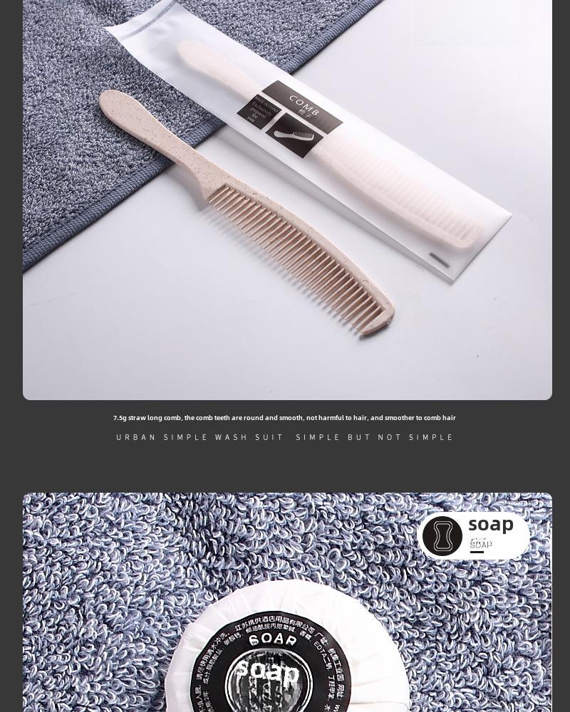 "Special Hotel Toiletries Set: Comb, Disposable Toothbrush with Toothpaste, Soft Bristles, Ideal for Homestays"