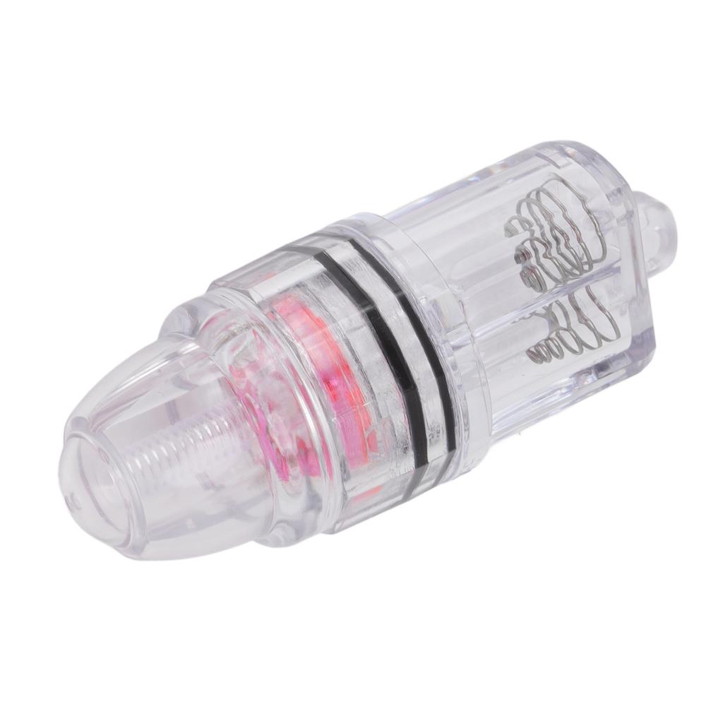 Deep Drop Fishing Light Transparent Plastic AA Battery Powered LED Fishing Light for Trolling Sea Freshwater Red