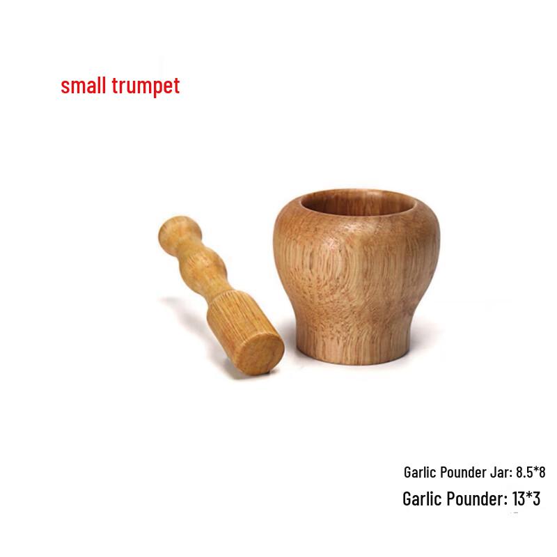 Wooden Garlic Mortar and Pestle Set