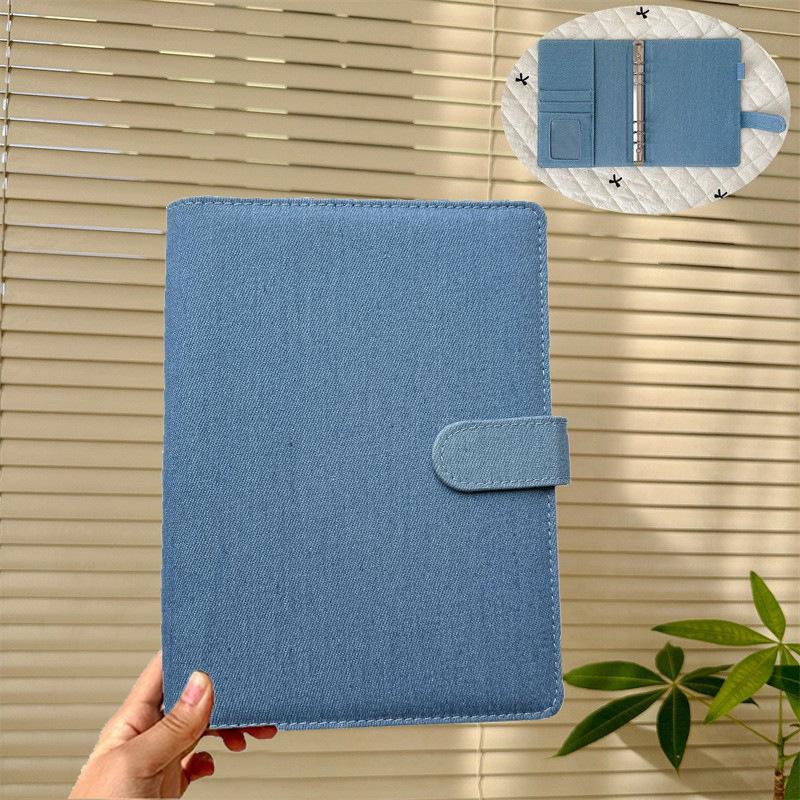 Korean Minimalist Denim Heart Photo Album A5 3-Hole Notebook Binder