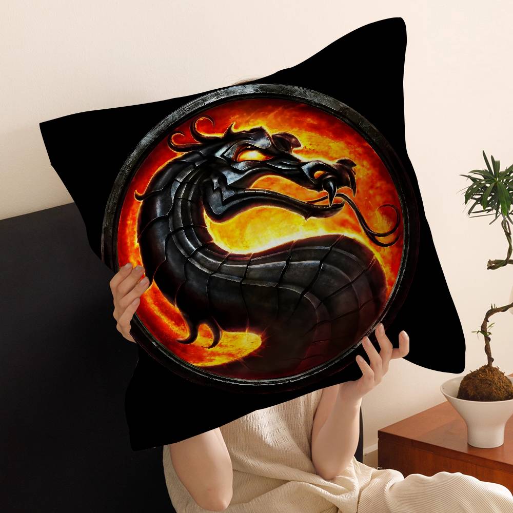 MMortal Kombat Pillow Cover for Bedroom Room and Living Room Sofa Decorative Cushion Cover