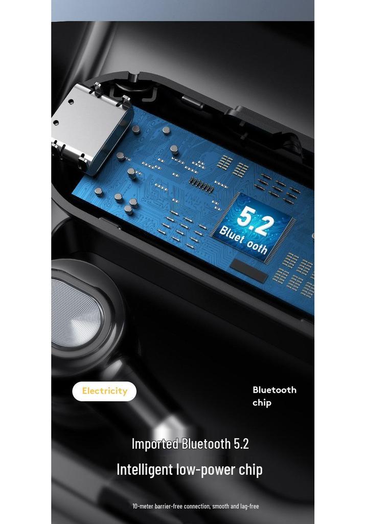Wireless Single Ear Bluetooth Earphone with Long Battery Life for Drivers and Riders