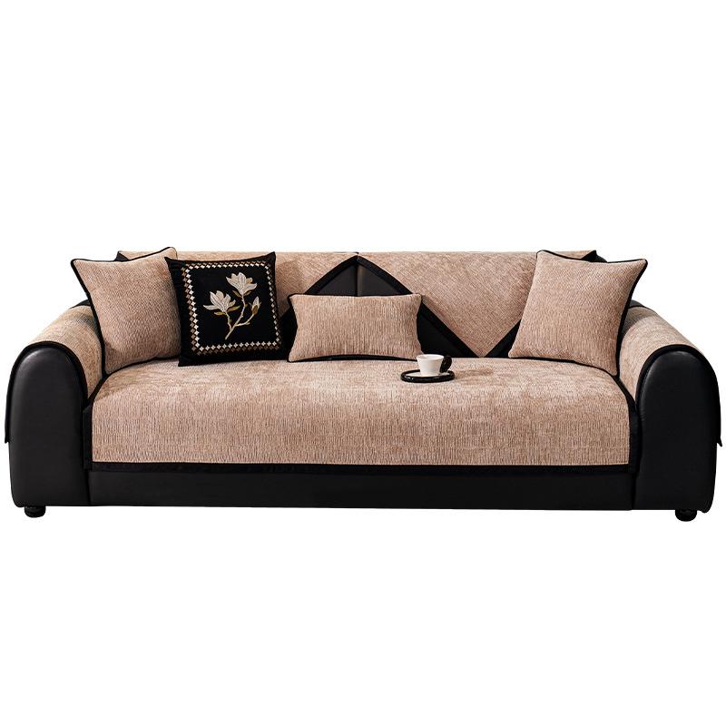 French Sofa Cushion Chenille Non-Slip Leather Sofa Seat Cushion Four-Season Universal Sofa Cover New Simple Cover Towel