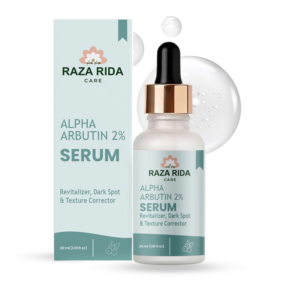 Raza Rida Care Alpha Arbutin 2% Serum, Revitalizer, Dark Spot & Texture Corrector, 30ml