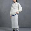 Converse BUTTONRetro Chuck Sweatshirt Women's White 10027073-A02