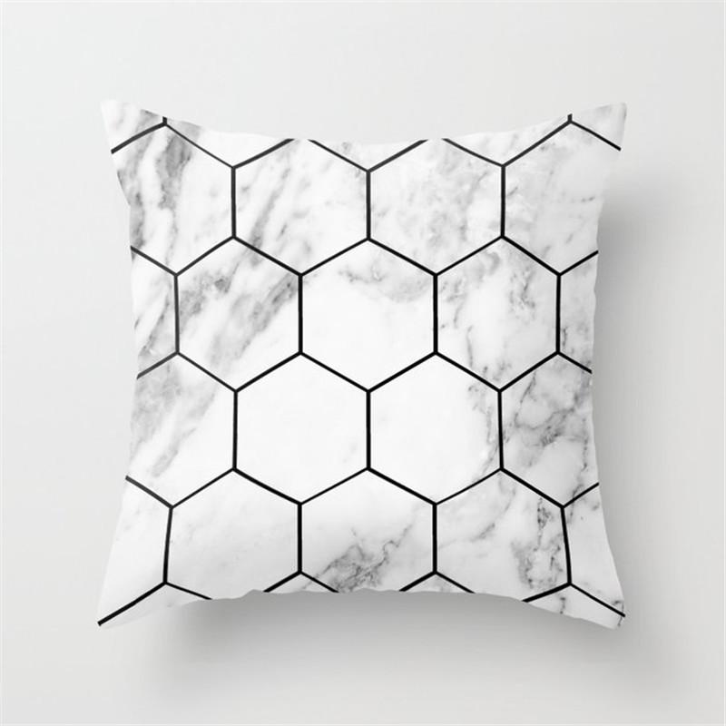 Nordic Pink Yellow Blue Geometric Cushion Pillow Case Home Living Room Sofa Bedroom Decoration Throw Pillow Case