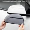 Koolstofpatroon Achteruitkijkspiegelkap Vervangende Cover Voor Tesla Model Y Juniper / Launch 2025 Achteruitkijkspiegelkappen Kap Behuizing