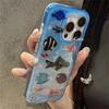 Cartoon Aquarium Oan Fisch Tier Handyhülle Für iPhone 16 15 13 14 12 Pro Max 11 INS Sommer Wasser Lieblich Weicher Stoßfänger