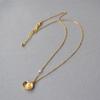 Korean Gold-Plated Pearl Shell Pendant Necklace