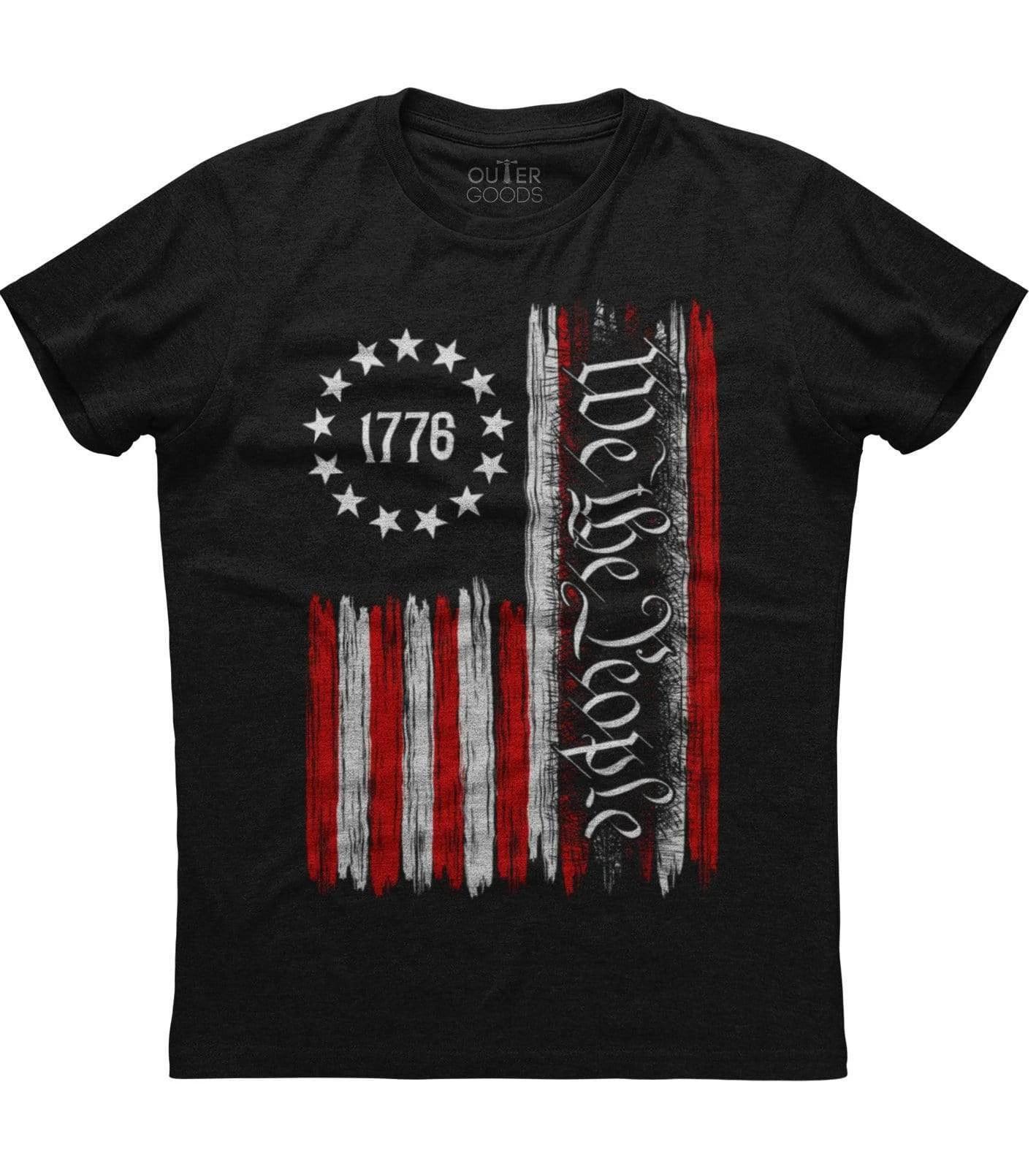Mens American Flag We The People American Constitution 1776 Patriotic T-Shirt US XXXL