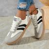 Damen Freizeit Deutsche Trainer Sneaker - Schnürung Weiche Sohle Bequeme Schuhe