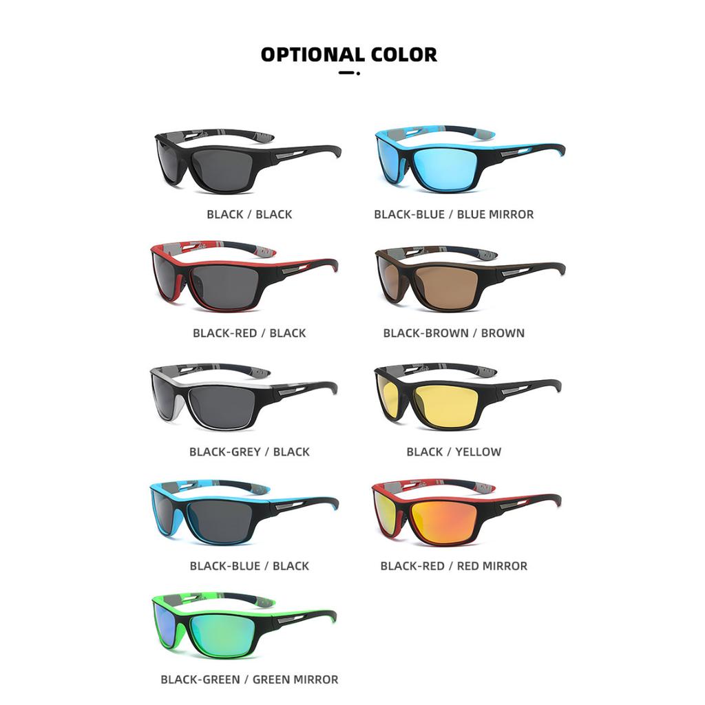 Occhiali da Sole Sportivi Polarizzati Unisex Protezione UV Tonalità alla Moda Per Corsa Guida Ciclismo Occhiali da Sole Eleganti Premium Per Uomo Donna