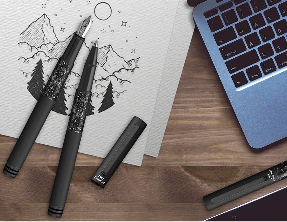 IWI Fountain Pen Extra Fine Point Essential Forest Night IWI-9S708FP-B0B