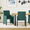 Dining Chairs with Casters 2 pcs Dark Green 57 x 66 x 94 cm
