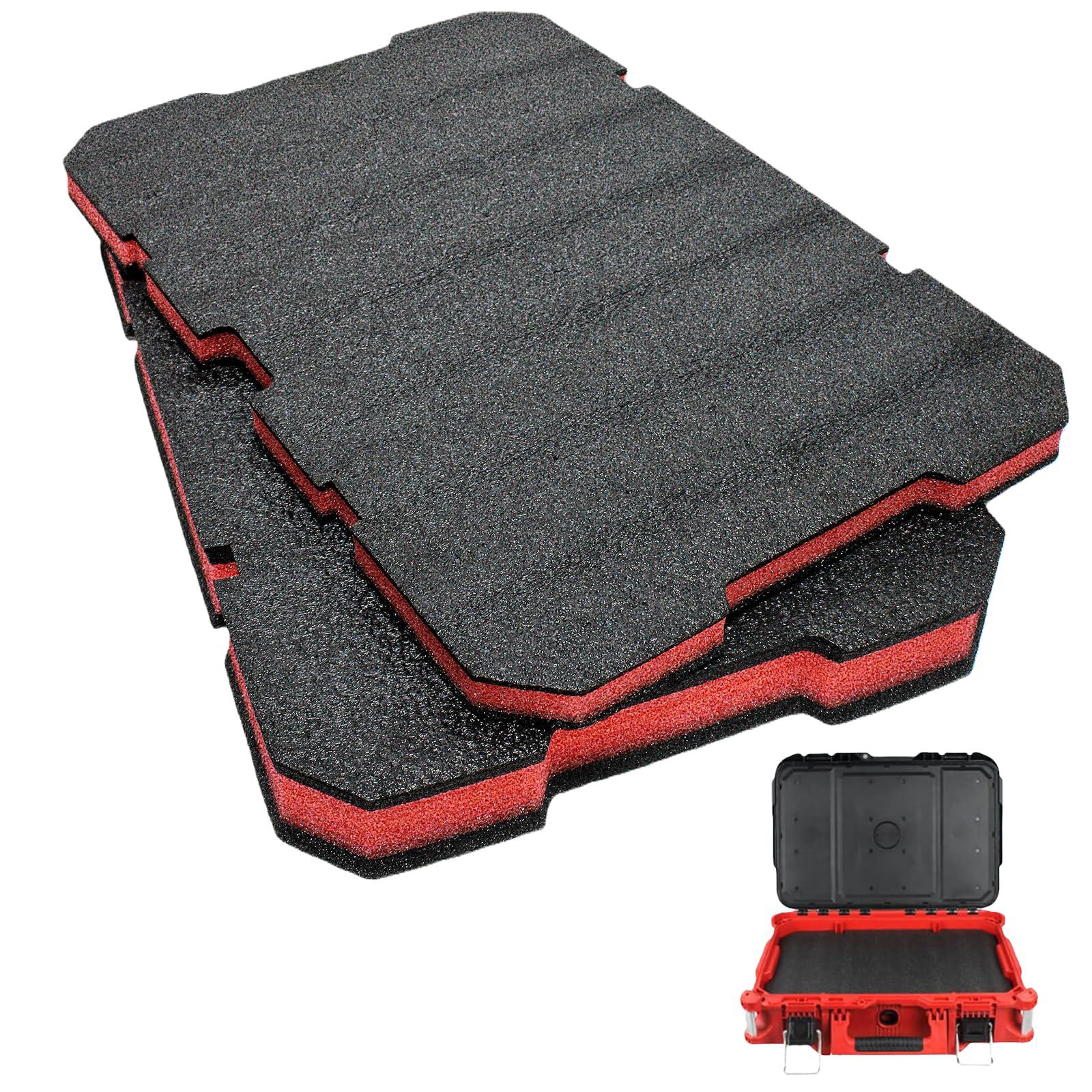 

Tool Box Foam Insert 48-22-8435 Fit for Milwauke Packout Cases, Protective Foam Organizer for Fragile Tools,Shockproof Cushioned 50x33.5x2.5cm 1pc