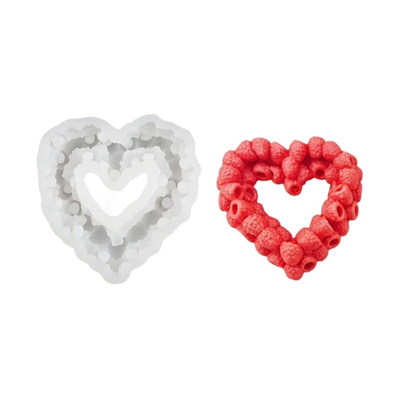 Fun Raspberry Heart Cake Mould Craft Of Silicone Great For Baking Candy Making And Craft Projects