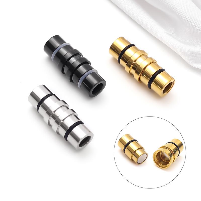 Magnetic Buckle Stainless Steel & Silicone Bracelet Connector for DIY Jewelry