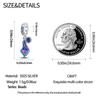 Original Charms  Copper Blue Feather Beads Fit Charms Plata  Bracelets For Women Women Jewelry Making Diy