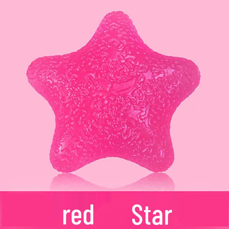 

Star-Shaped Silicone Grip Strength Ball for Finger and Hand Exercise красный