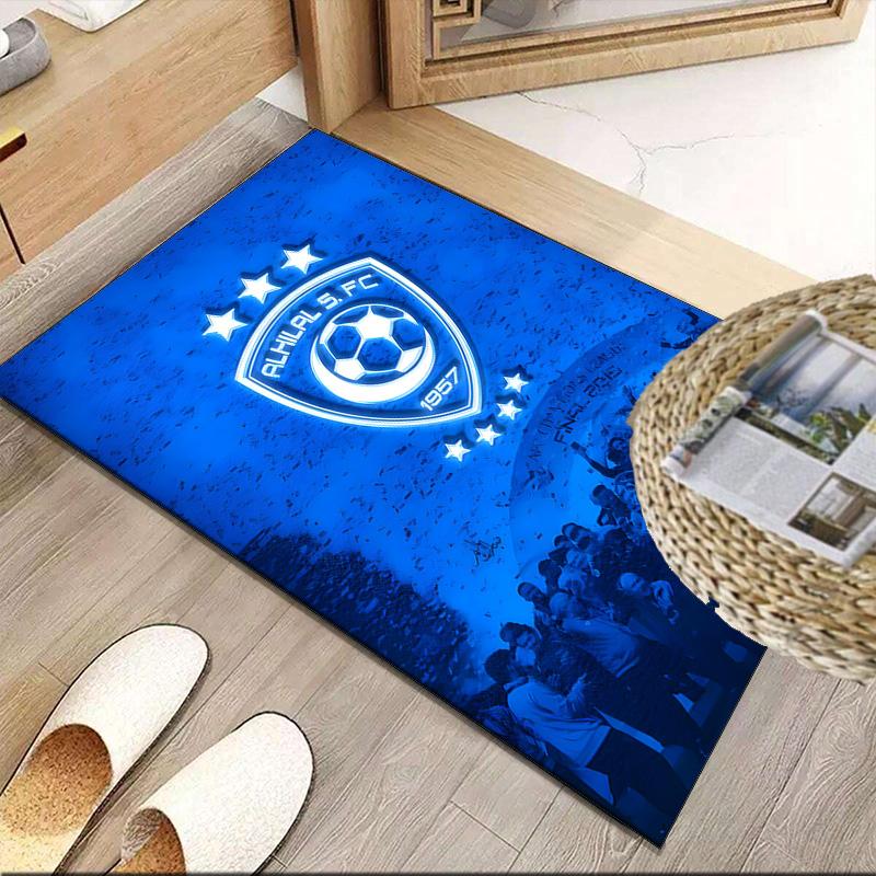 Al Hilal Crest Carpet, Kitchen Rugs, Yoga Mat, Non-Slip Mats, Rug for Bathroom, Living Room bedroom, Camping Rugs Christmas Gift