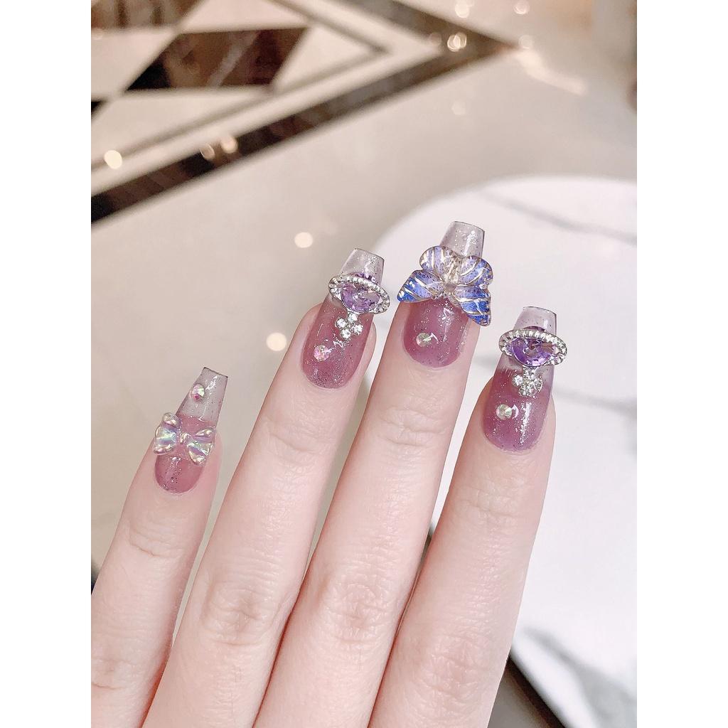 Handcrafted Sparkling Aurora Planet Nail Stickers Popular Trending Luxury Nail Art