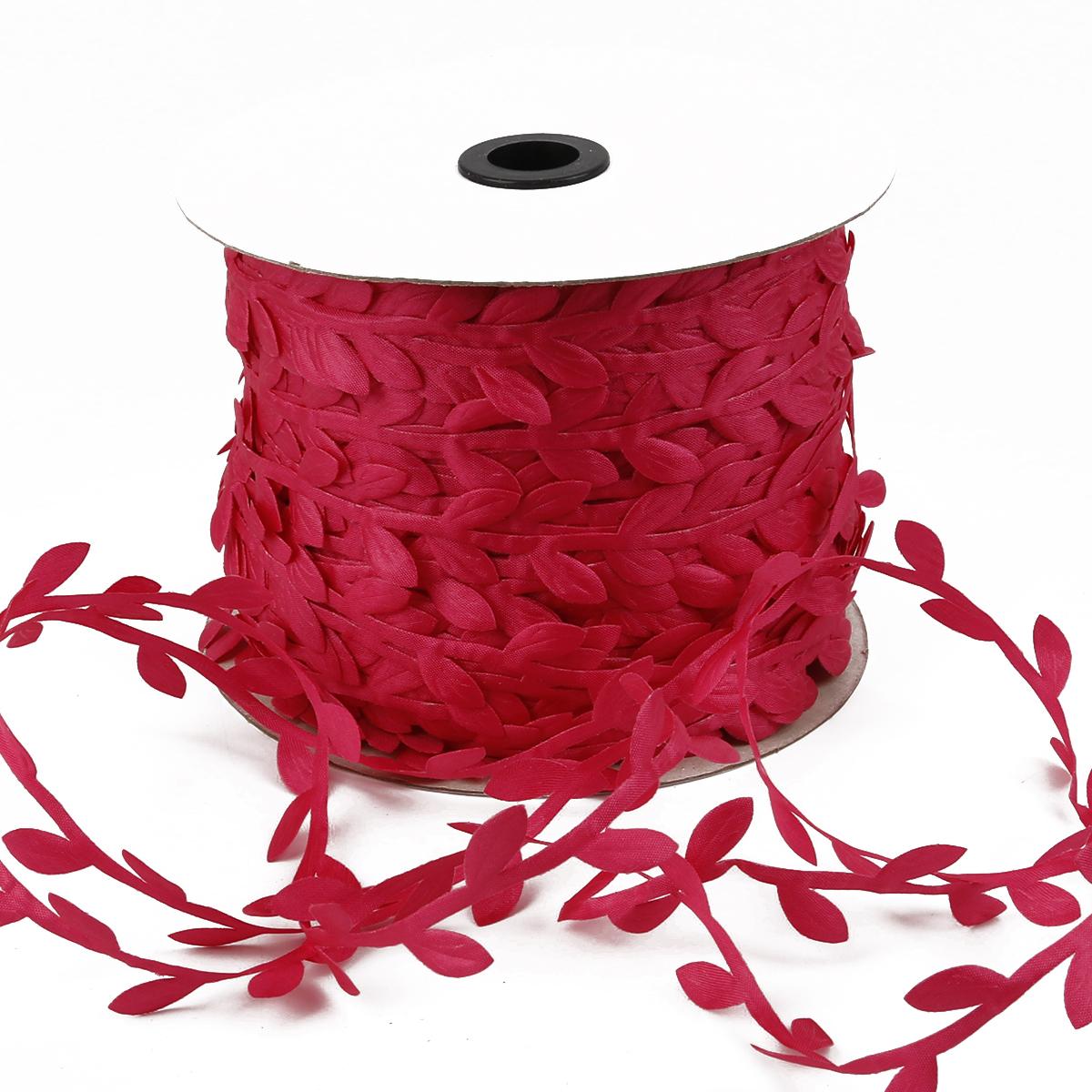 

Красочные полиэфирные ткани листья кружевные украшения ручной работы DIY декоративный макет аксессуары для дома 3cm 10m/bag