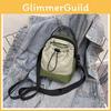 Shoulder Drawstring Single Crossbody Bag Small Square Handbag Travel Outdoor