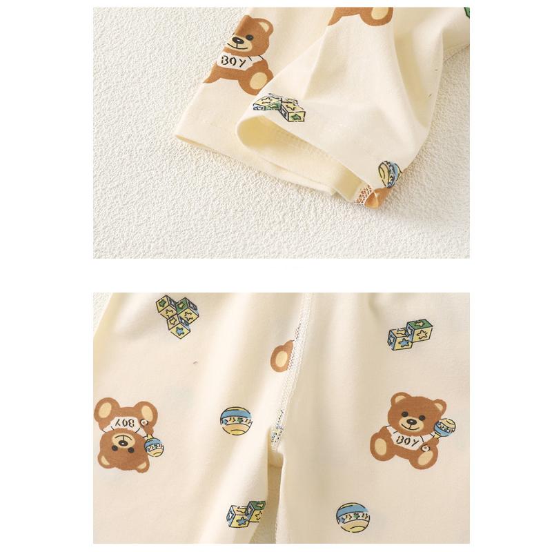 Kinder Baumwolle Langarm Pyjama Set Thermounterwäsche Weiche Bequeme Nachtwäsche Homewear A Klasse Sicherheit Kinder Loungewear