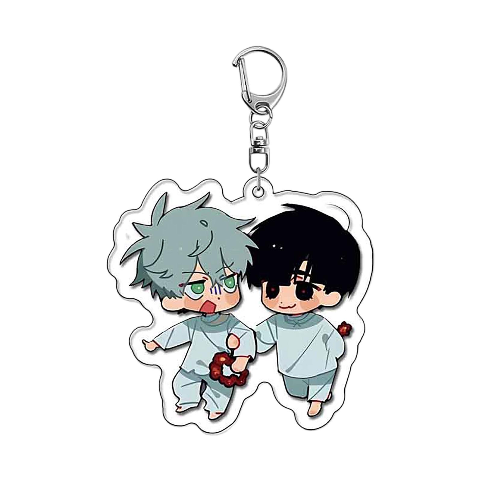 

Anime Peripheral Acrylic Keychain Pendant, Cute Student Anime Backpack Pendant One Size