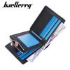 New Men's Short Wallet European American Business Multi Slot Soft With Zipper Coin Purse