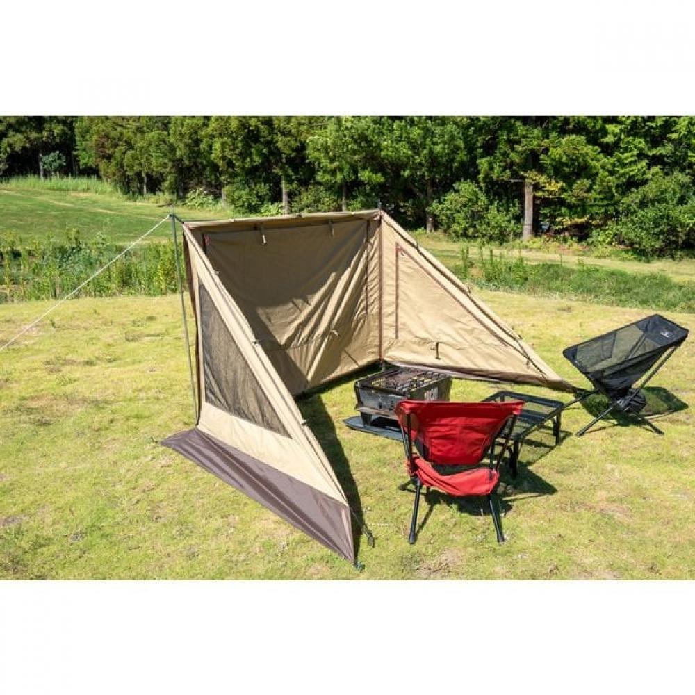 Campal Japan Tasso Mesh Screen Heptagon 3511000000 Sand Beige X Dark Brown 2024 Model [outdoor Screen]