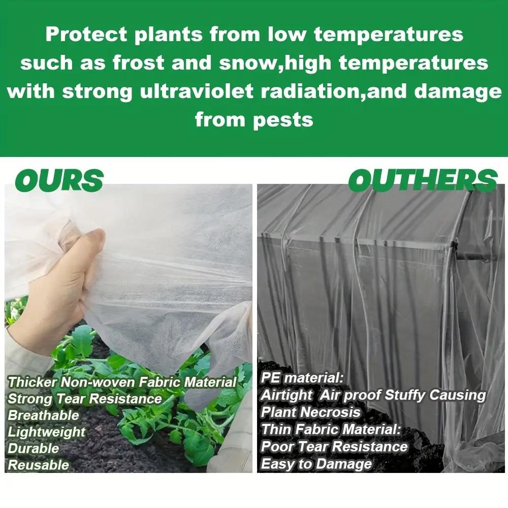 1pc Plant Frost Protection Blanket Thick Freeze Proof Plant Cover Winter Garden Frost Protection Blanket Gardening Accessories