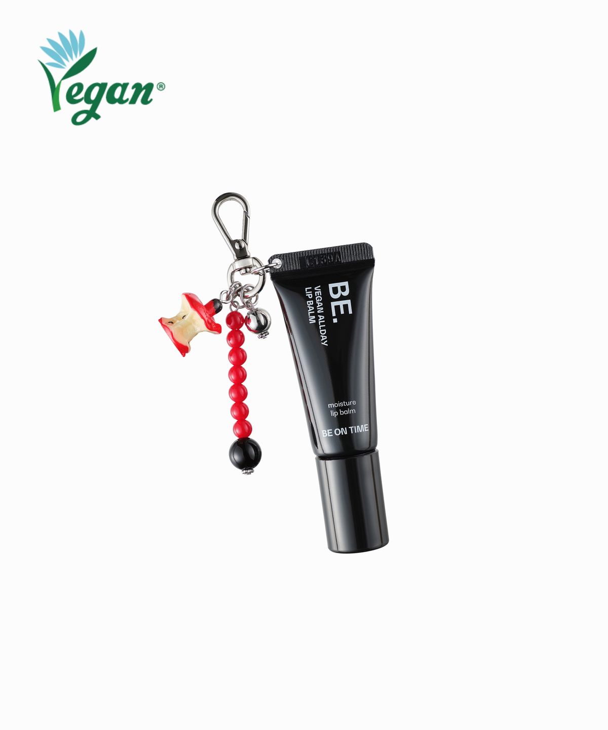 [Limited] Premium Black Edition Vegan All Day Lip Balm Mini Keyring (Apple/Mushroom) 5g