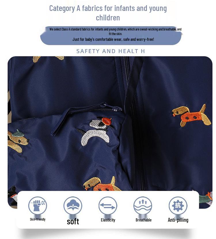 Autumn & Winter Baby Jumpsuit Windbreaker: Infant & Toddler One-Piece Outerwear Coat Romper