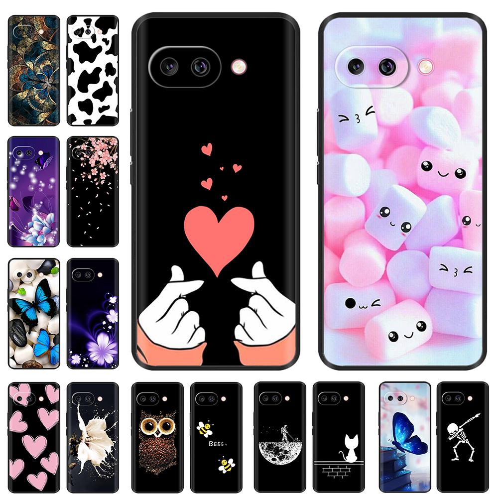 For Google Pixel 9A Case Luxury Soft Silicon Pattern Painted Back Cover For Google Pixel 9A GXQ96 GTF7P G3Y12 Phone Cases Bags