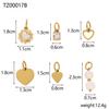 CARLIDANA Custom Jewelry Heart-shaped Tassel Stainless Steel Pearl Charms Set Creative Personality Chain Necklace for Women